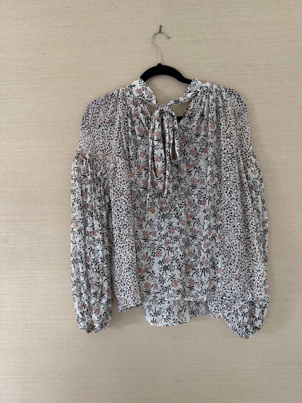 Ulla Johnson Floral Silk Blouse – Size 0